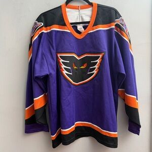Vintage 1990s Philadelphia Phantoms AHL Hockey Jersey Made By Bauer, Size Med